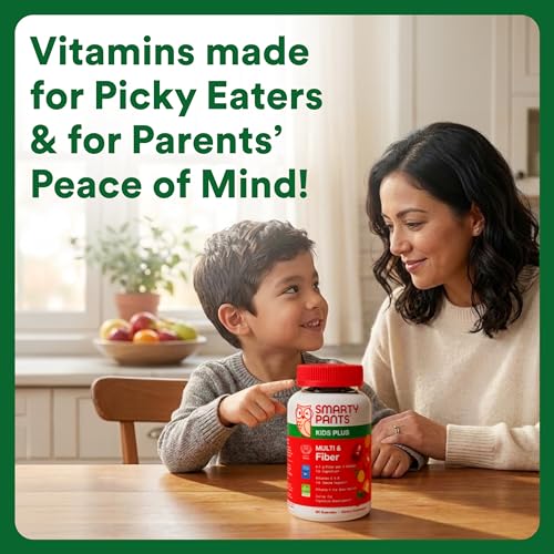 SmartyPants Kids Multivitamin & Fiber Gummies, Vitamin D & C, Zinc, 90 Ct | Prebiotic Fiber to Support Kids Digestion with Vitamin B12, B6, A, Biotin, Folate, 30 Day Supply - image 7