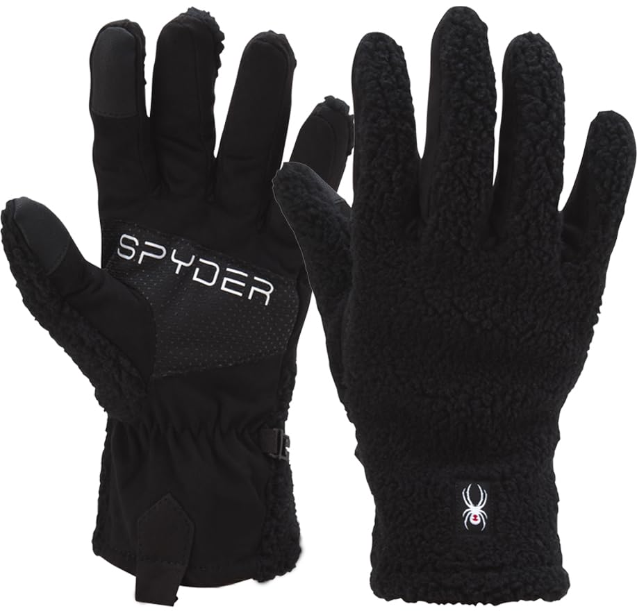 Spyder Women's Winter Gloves - Water Resistant Sherpa Fleece Warm