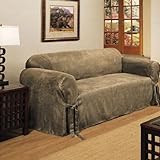 Microsuede Slipcover, Taupe (Loveseat)