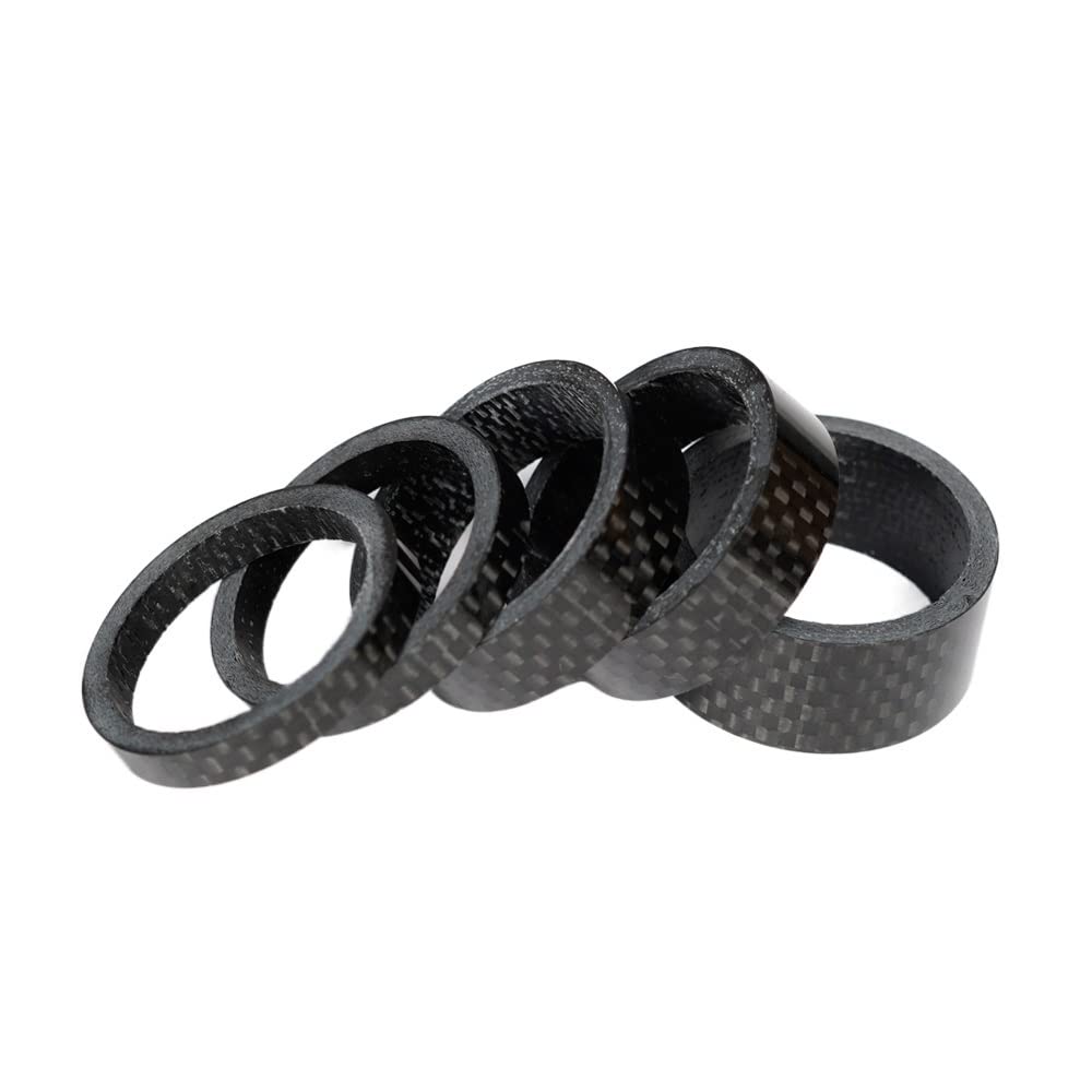 Distanziatori Per Sterzo Bici In Fibra Di Carbonio - Set 8 Pezzi Per MTB E Strada - Foto 2