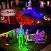JSOT 2 Pack Halloween Color Solar Spot Light for Yard, RGB Solar Light Outdoor Waterproof Color Changing Spotlight Landscape Uplighting with 9 Lighting Options Decor for Backyard Walkway Tree Lawn