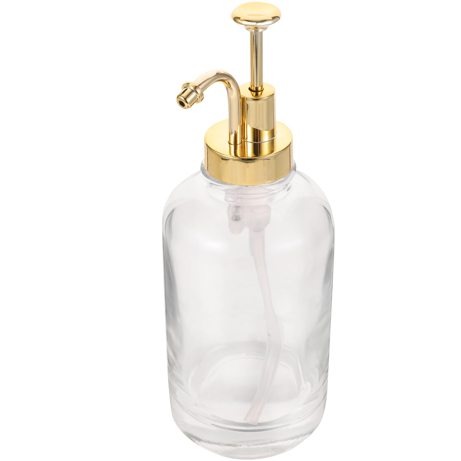 Flacon pompe pour sirop de bar et café en verre transparent élégant