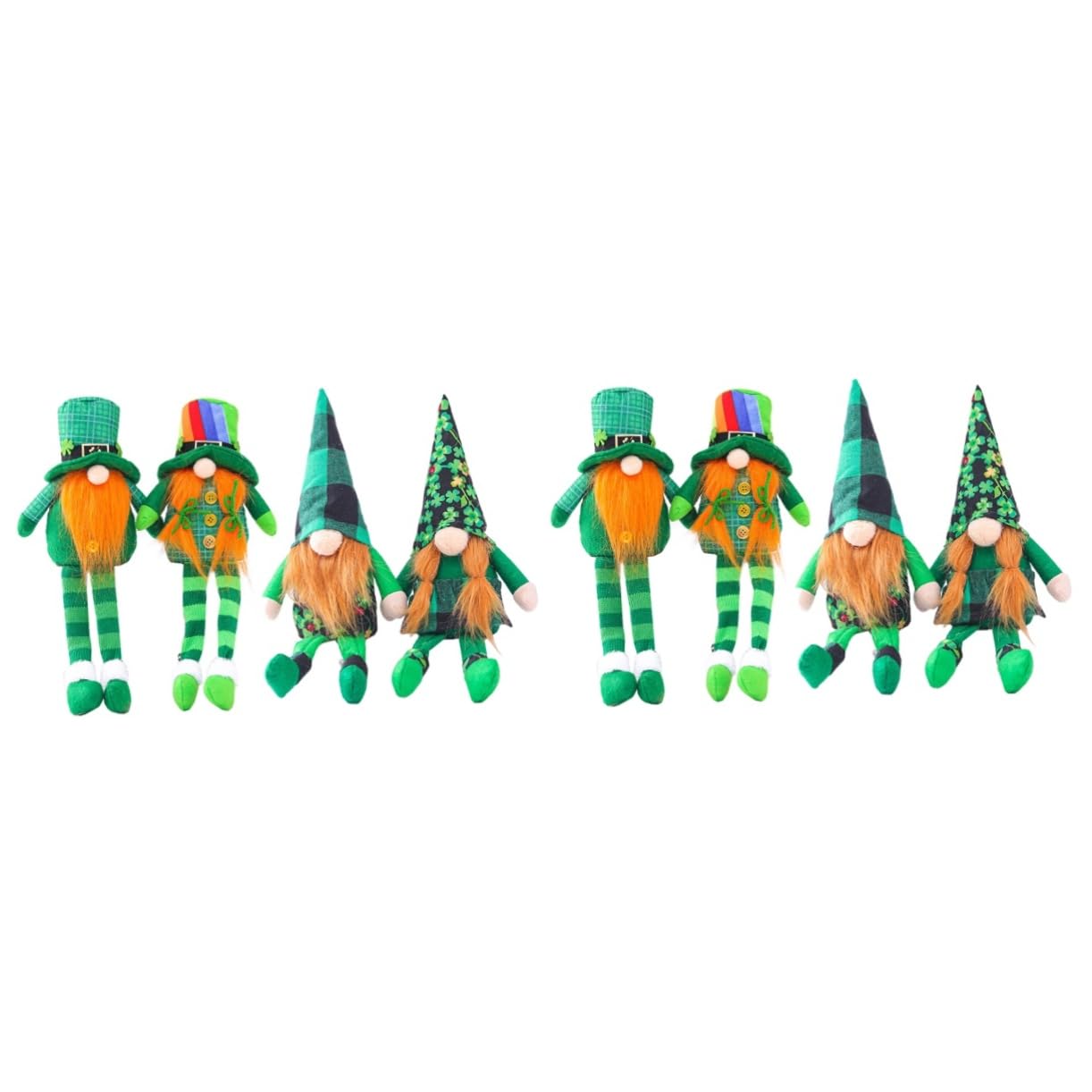 Abaodam 8pièces Décorations De Pâques Figurines De Nain De Saint-Patrick Jouets Et Ornements Festifs pour Photographie