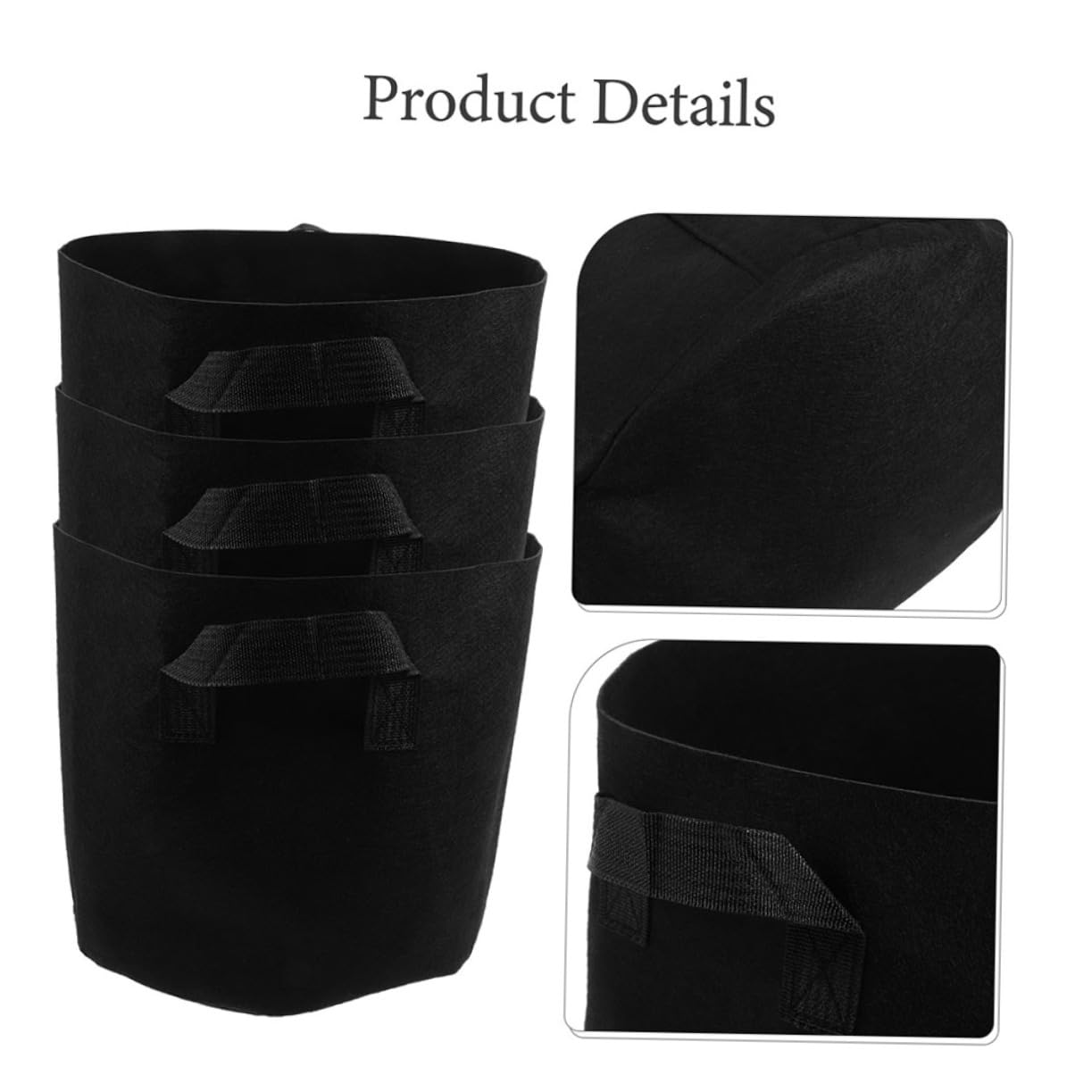YARNOW 5piezas Bolsas de Cultivo No Tejidas para Jardín Bolsas para Cultivo de Patatas Macetas para Plantar Verduras y Fresas Ventana o Invernadero