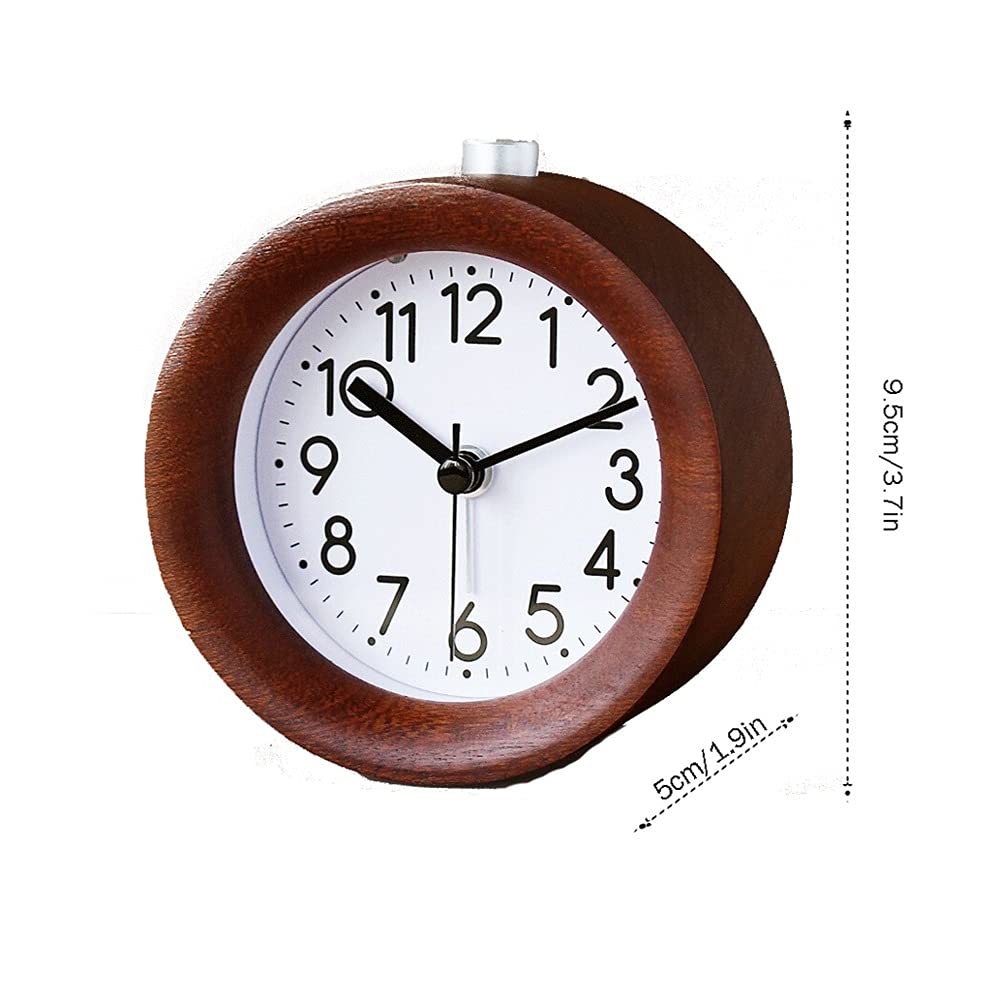 Zegar Sypialnia Bedside Clock Mute Mały budzik Kreatywny Prosty zegar(A)
