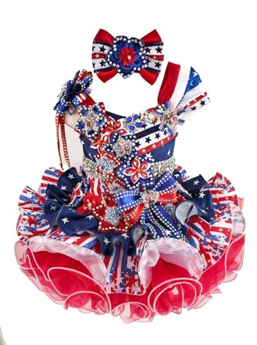 Jenniferwu Infant Toddler Baby Newborn Little Girl's Pageant Party Birthday Dress G535RB 3-6M