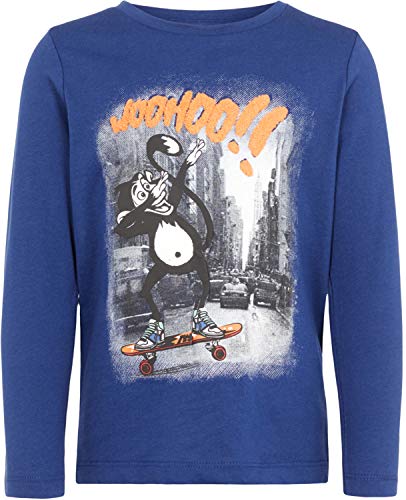 Preisvergleich Produktbild NAME IT Mini Jungen Langarmshirt nmmNANSA (116, Blue Depths)