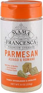 Mama Francesca Premium Parmesan, Asiago and Romano Cheese, 8 Ounce - PACK OF2