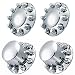 One Pair of ABS Chrome Front and Rear Wheel Axle Covers With Nut Cover 10 Lug