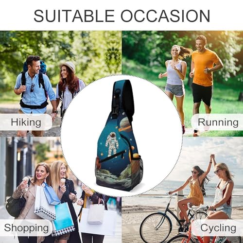 Bolso tipo sling Outer Space para ciclismo y senderismo miniatura 6