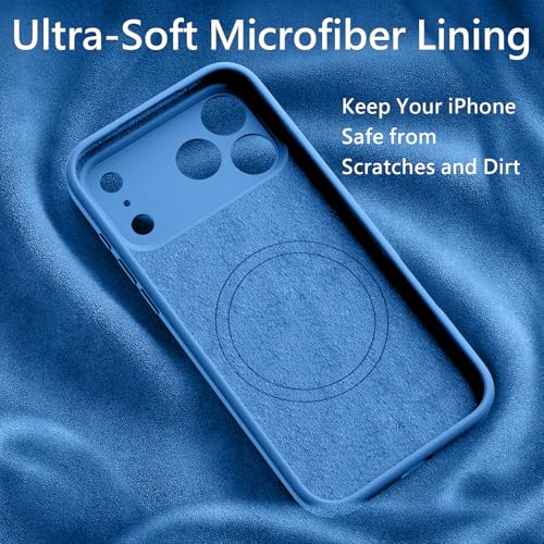 Image of FireNova Magnetic for iPhone 17 Pro Case, Compatible with MagSafe, [Integrated Silicone Camera Control Button] [Camera Protection] Anti-Scratch Microfiber Lining Phone Case, 6.3 inch, Blue