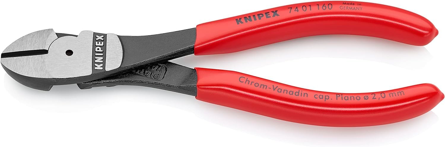 Tenaglia Per Ferraioli Knipex 250 Mm - Taglio Filo Fino A 3.3mm, Bonderizzata Nera, Grande Forza Con Meno Sforzo - Foto 6