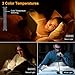Gritin 19 LED Rechargeable Book Light for Reading in Bed with Memory Function- Eye Caring 3 Color Temperatures,Stepless Dimming Brightness,80 Hrs Runtime Lightweight Clip on Light for Book Lovers