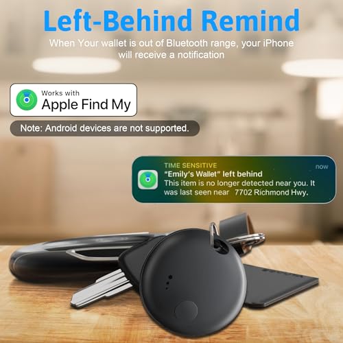 Tracker Tag 4 Packs Bluetooth Tracker, Smart Tag Locator Tracking Device, Keys Finder and Item Locator,Air Tracker Item Finders with Find My(iOS Only) Track Your Keys,Wallet,Luggage,Pets and Bag - Image 6