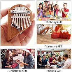 QISILE Kalimba Mini piano à pouce portable 8 touches en forme de cœur pour enfants et adultes débutants, facile à… - Les Beatles, Paul McCartney, John Lennon, RIngo Starr, George Harrison QISILE Kalimba Mini piano à pouce portable 8 touches en forme de cœur pour enfants et adultes débutants, facile à… – Image 2