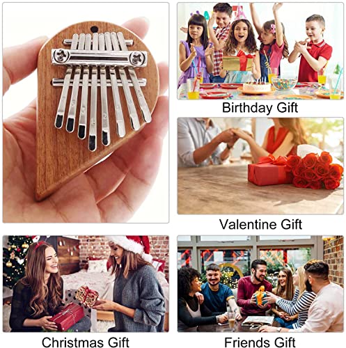 QISILE Kalimba Mini piano à pouce portable 8 touches en forme de cœur pour enfants et adultes débutants, facile à… - Les Beatles, Paul McCartney, John Lennon, RIngo Starr, George Harrison QISILE Kalimba Mini piano à pouce portable 8 touches en forme de cœur pour enfants et adultes débutants, facile à… – Image 3