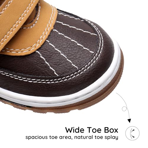 Blikcon Boys Girls Boots Toddler Boys Girls Fall Winter Boots Outdoor with Hook and Loop (Toddler/Little Kid)2