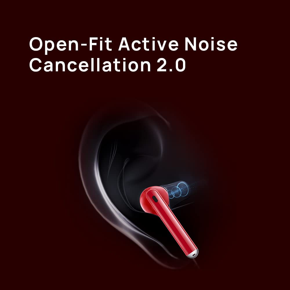 HUAWEI FreeBuds Lipstick, kabellose Bluetooth-Kopfhörer, aktive Geräuschunterdrückung, kabelgebundenes Ladegerät, hochauflösender Sound, Verbindung mit 2 Geräten, 30 Monate Garantie, rot