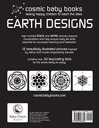 EARTH DESIGNS: Black and White Book for a Newborn Baby and the Whole Family: Black and White Book for a Newborn Baby and the Whole Family
