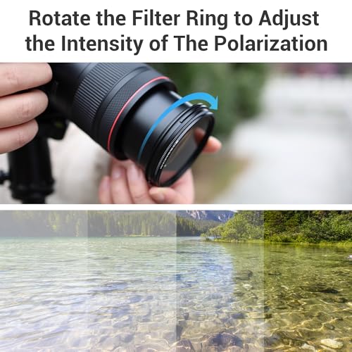 Image of JJC 43mm Circular Polarizer Polarizing CPL Filter for DSLR Mirrorless Lens | for Canon RF 50mm f1.8 STM, EF-M 22mm f2 STM, XF 35mm f2 R WR, XF 23mm f2 R WR Lens & More 43mm Thread Lenses