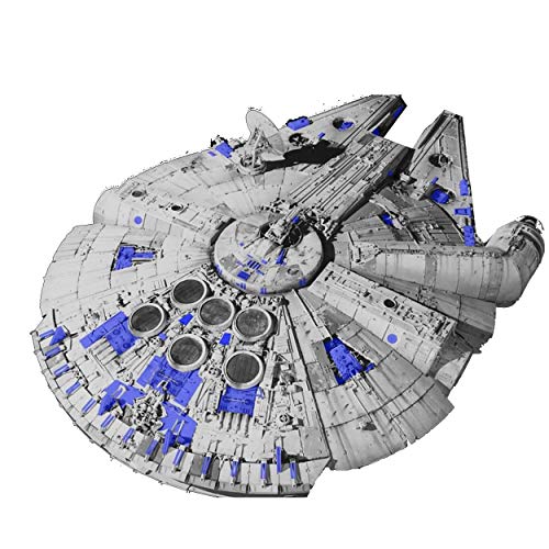 Millennium Falcon Decal, Millennium Falcon Wall Decal, Full Color Millennium Falcon Decal, Large Millennium Falcon, Full Color Star Wars Decal, Falcon Wall decall pf37 (22" x 28")