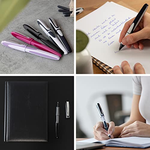Image of Schneider Ray Cartridge Rollerball Pen, Blue Ink, Coral Barrel, Rubberize Grip, Medium Stainless Steel Tip, Refillable Ink Cartridge, 1 Each (187806)