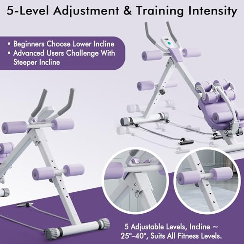 Musculation dos abs machine multifonction pliable avec suivi électronique LED - 3