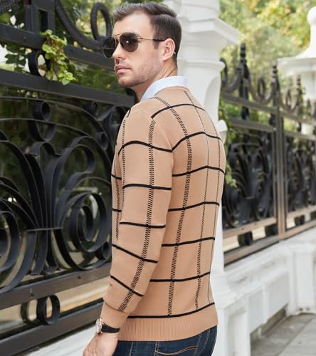 MAGNIVIT Men's Basic Designed Knitted Sweaters Cotton Soft Crewneck Fall Winter Sweaters3