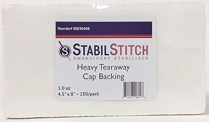 StabilStitch Heavy (3.0 oz.) Tearaway Cap Backing 4.5