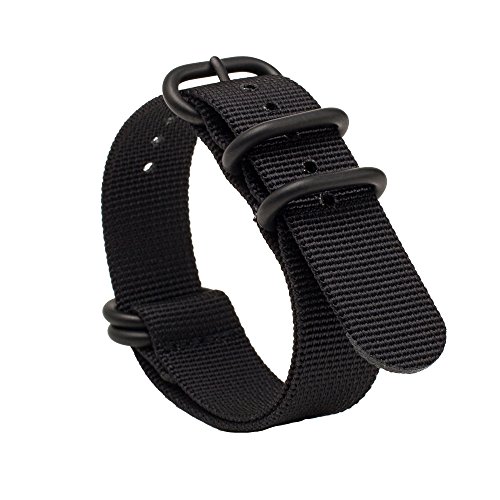 GEMONY Nato Strap 5 Anelli acciaio inossidabile