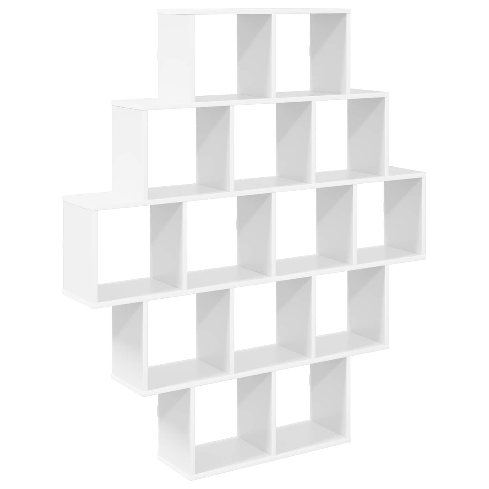 Hothingwell - Estantería de pared (120 x 20 x 136 cm), color blanco