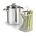 MASTER FENG Casserole Asperges - en Acier Inoxydable pour Légumes Spaguettis Cuiseur Casserole à Asperges 4.2L