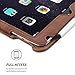Snugg iPad 9.7 (2018/2017) & iPad Air Case, Dusty Cedar Red Leather Smart Case Cover Apple iPad Air and New iPad 2017 9.7