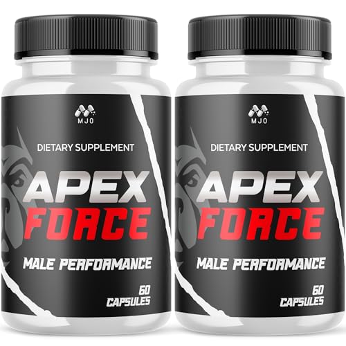 (2 Pack) Apex Force Capsules, Official ApexForce Supplement Pills with All Natural Ingredients, Apex Force Maximum Strength Support with Premium Vitamins for Advanced Health & Wellness (120 Capsules)