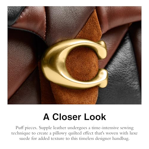 Coach Quilted Tabby Shoulder Bag 20 Patchwork, B4/Maple Shadow Brown4