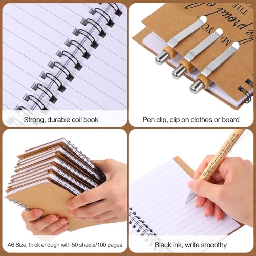 GakQll Abschiedsgeschenk kollegen, Kollegen Geschenk, Inspirierende Mini Notizblock Kleines Dankeschön Geschenk, Kraftpapier Einband für Familie Schule Büro Notizen Dankeschön Geschenke