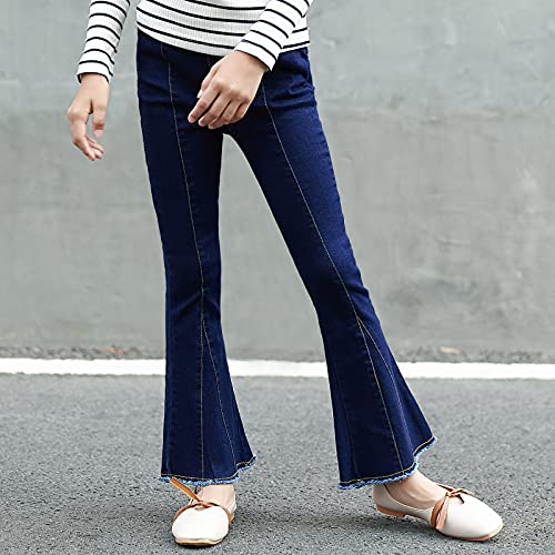 MEILONGER Girls Flared Jeans Kids Bell Bottom Pants Size 8,10-12,14-16,18-203