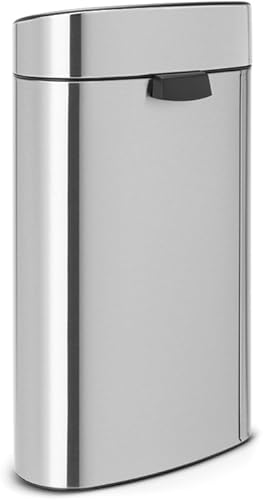 Miniatura 3 de Brabantia Papelera táctil de reciclaje con cubos de plástico, 10 L y 23 L - Acero mate