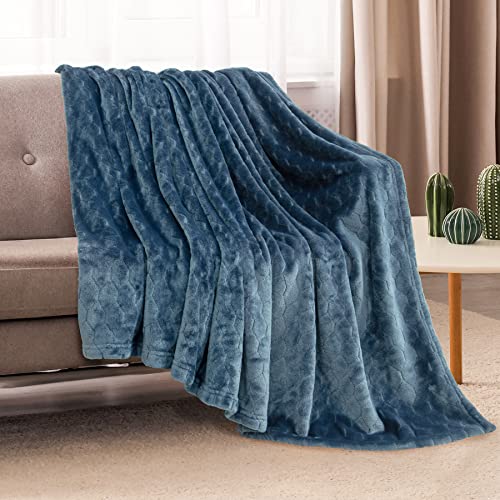 Toonow Fleece Blanket Super Soft Plush Throw Blanket 50 Inch X 60 Inch Cozy Fuzzy Bed Blankets Geometric Pattern Comfy Microfiber Flannel Blankets For Couch thumb #1