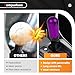 muge racing Ghost Shift Knob, Aluminum Weighted Automotive Gear Shift Manual knobs Lever with 3 Threaded Adapters M8 M10 M12 x 1.25, Universal for Vehicle Funny Cool Spooky Car Accessories (Purple)