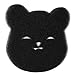 Laundry Pet Hair Remover Effective Sponge Reusable Laundry Hair Catcher for Clothing Bedding Black Bear Shape for Household (2 Pcs)