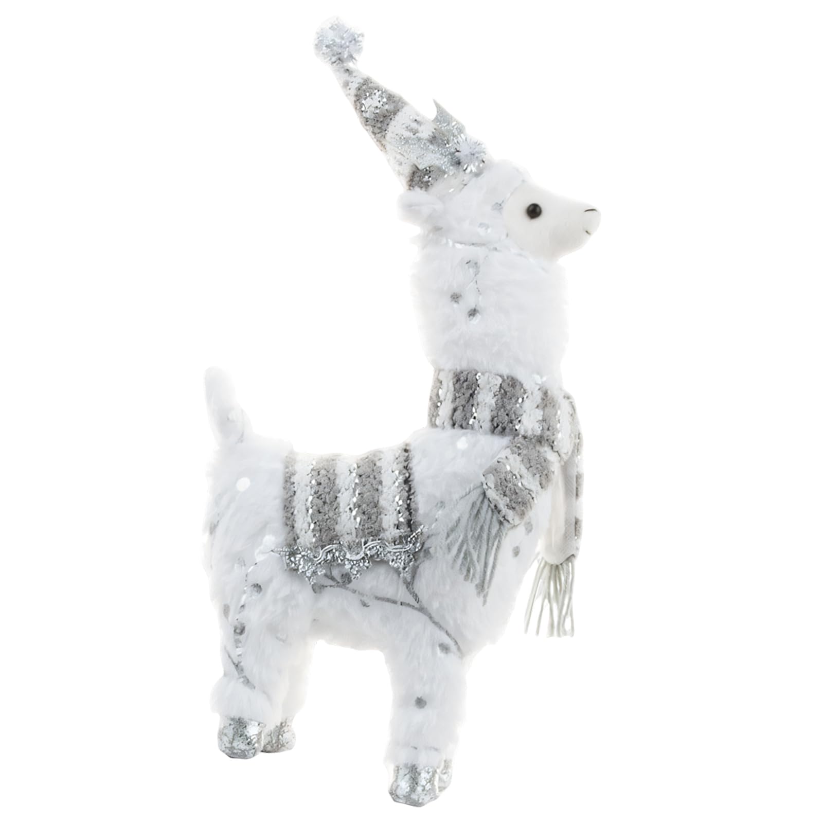 Shntig Unique Alpacas Themed Christmas Decoration Sturdy Plush Materials Holiday Decor for Warm Festive Ambiances Soft Alpacas Ornament