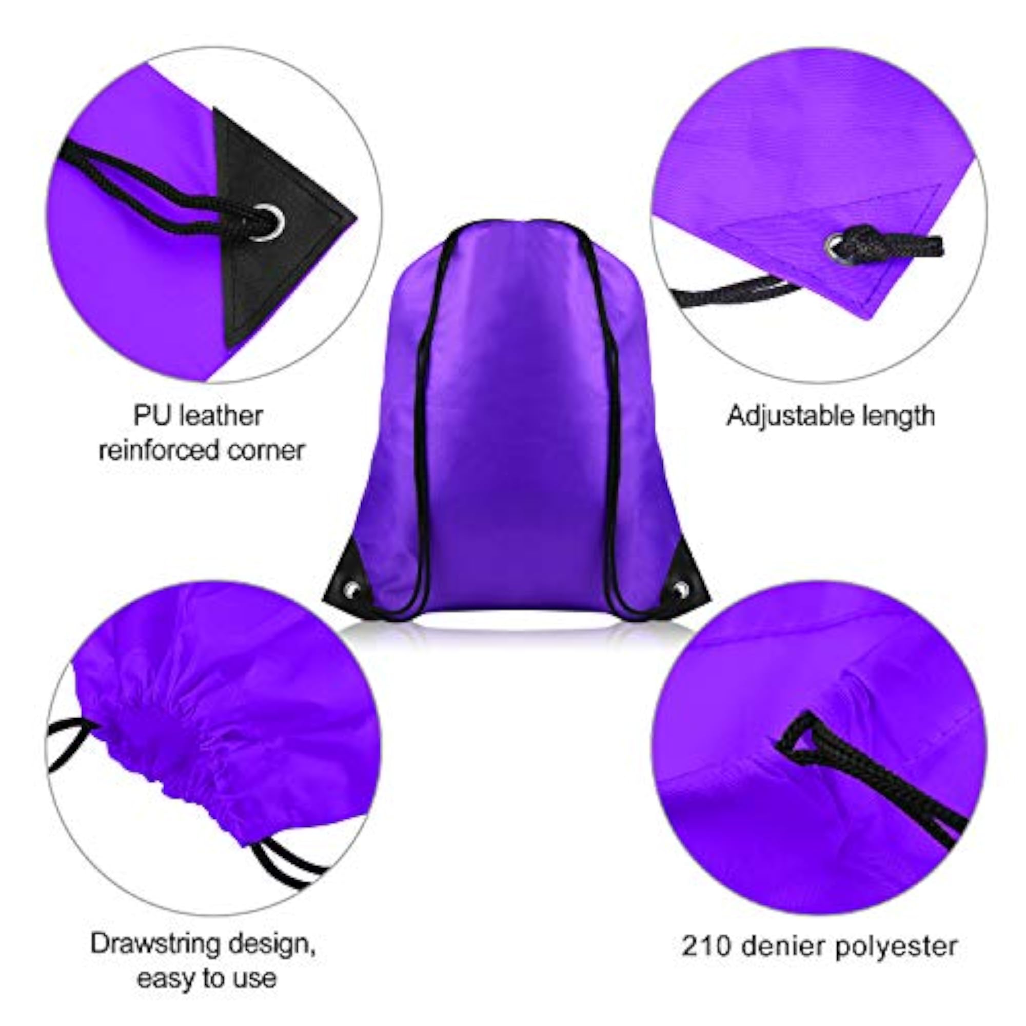 Bulk Drawstring Backpack Bags, Sport Bags for School