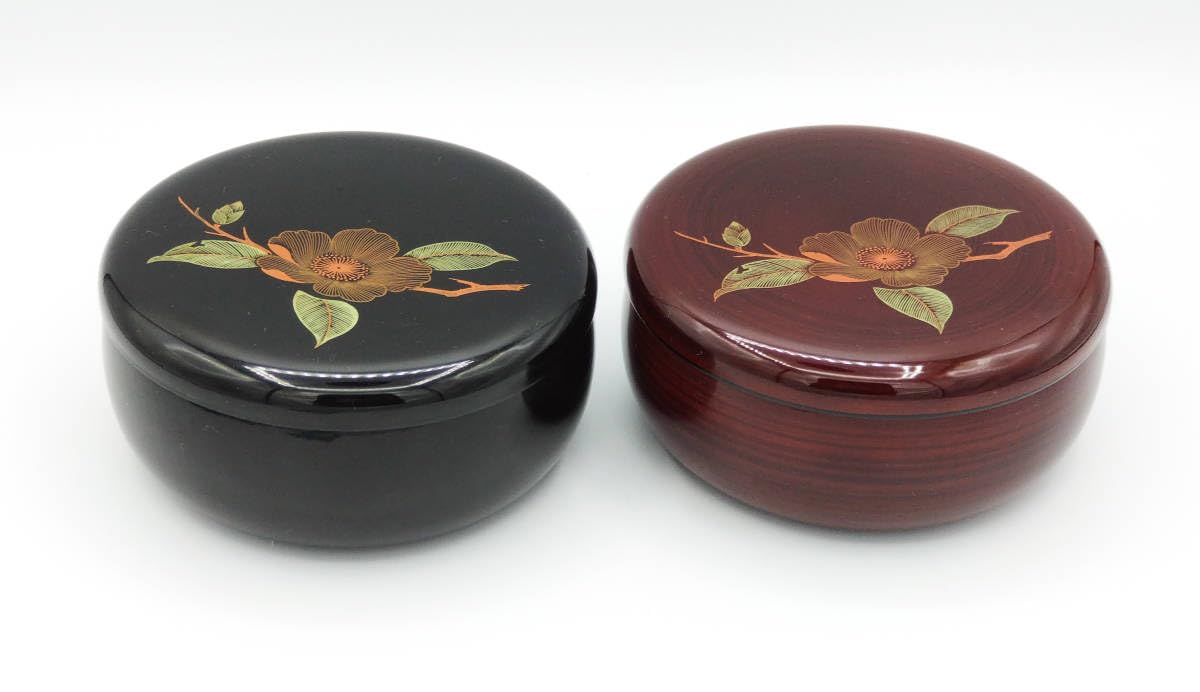 Amazon.co.jp: 錦松梅 旭翁創製 会津塗 蓋付き小鉢2個セット 合成漆器