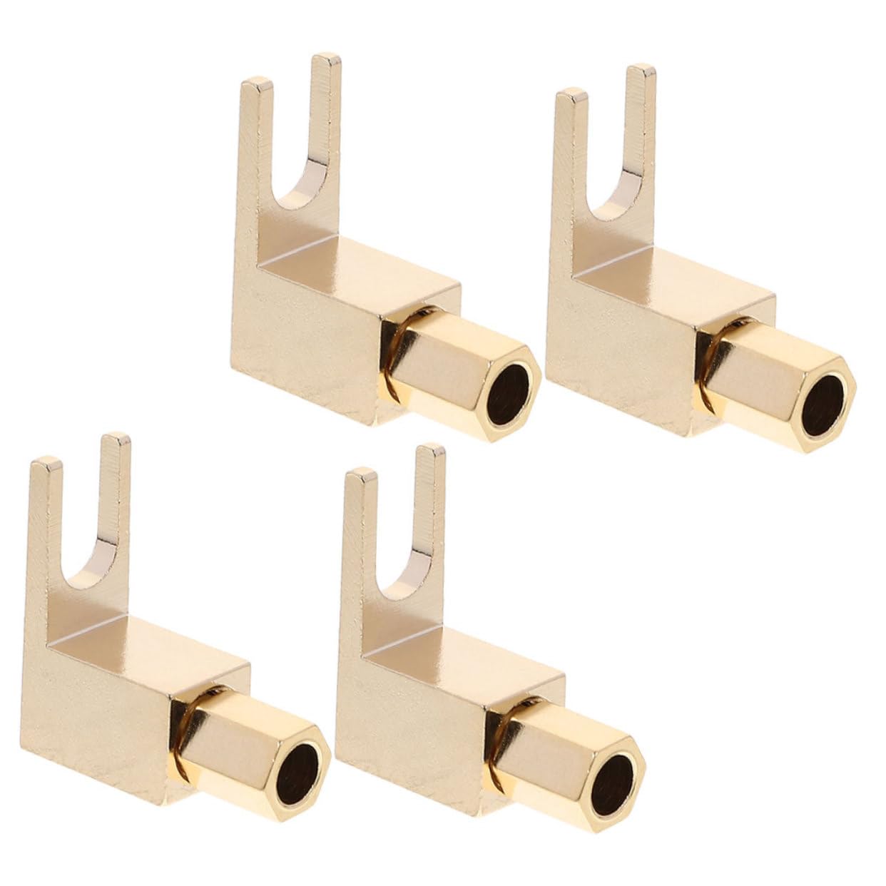 jojofuny 20stücke Förmige Bananenstecker Für Lautsprecherkabel Vergoldete Kupferstecker Für Audioverstärker Für Heimkinos Und Hi-fi-anlagen