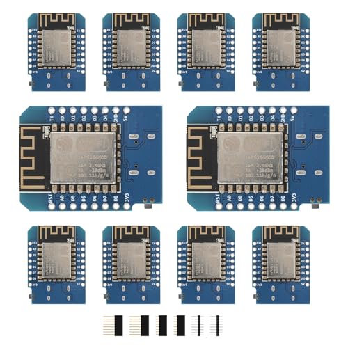 YEJMKJ 10pcs D1 Mini NodeMcu ESP8266 Module ESP-12F Development Board