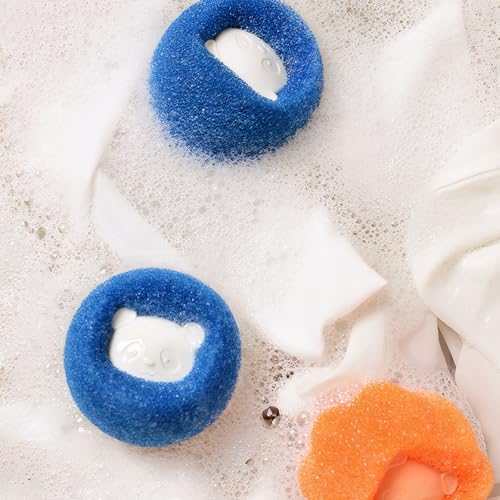 8PCS Pet Hair Remover for Laundry,Reusable Dog Cat Hair Catcher,Prevent Clothing From Getting Tangled,Effective in Removing Lint and Pet Hair (Orange, Blue) - Image 7