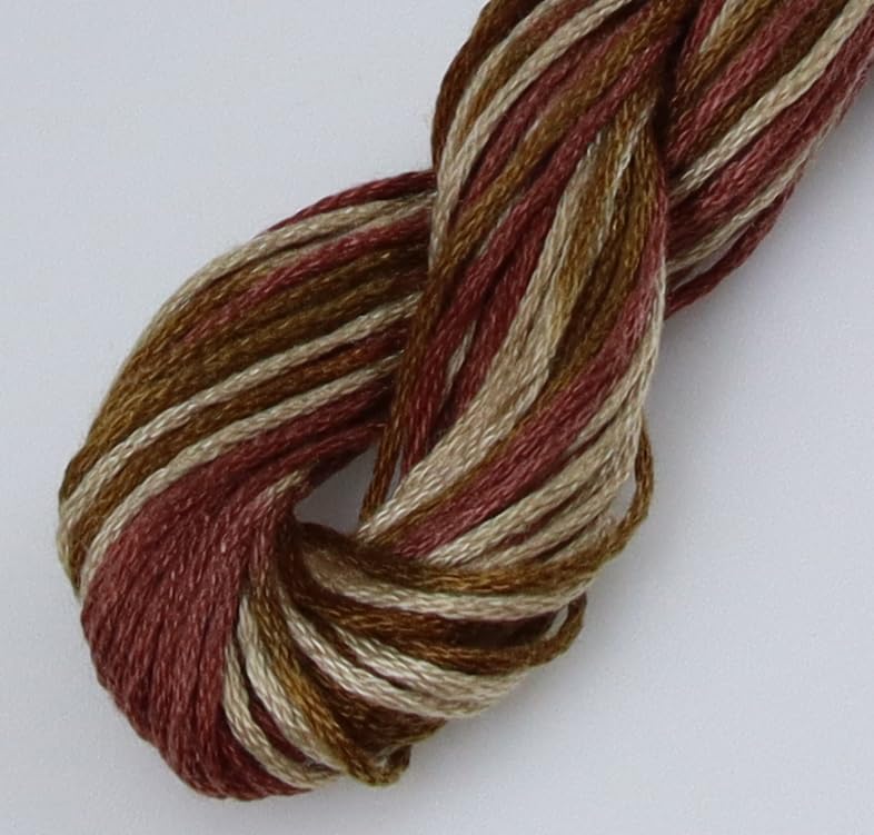Image of KCS Big skeins of 25 Meters Size 25 Color Variegated Cross Stitch Stranded Threads,6 skeins,4140