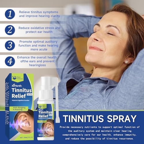 Tinnitus Relief Spray, Spray für Tinnitus, Ohrenschmalz-Tinnitus Relief for Ringing Ears, Ihre Ohren zu Reinigen, 30ML