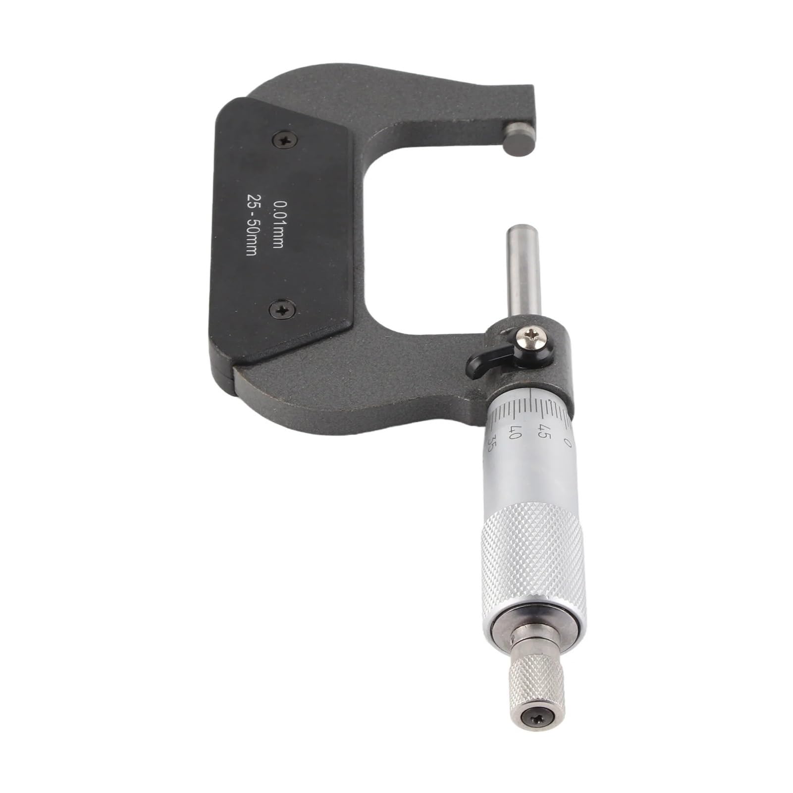 Instrumento de medición Micrómetro de diámetro exterior Micrómetro de bloqueo de tornillo Instrumento de medición 25-50mm